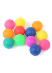 MIDELONG 12 Pack Colored Ping Pong Balls, 40mm Entertainment Table Tennis Balls, Plastic Ping Pong Balls, Assorted Color Ping Pong Balls for DIY Games, Arts and Craft, Party Decoration