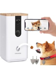 DOGNESS Smart Pet Camera: Dog Camera with Treat Dispenser and Phone App for Pet Viewing, Full HD WiFi Night Vision, Two Way Audio and Video, Cat and Dog Monitor(2.4Ghz Only)
