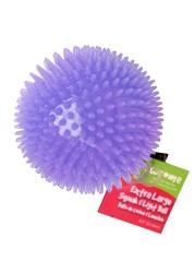 Gnawsome 45 Spiky Squeak Light Ball Dog Toy Extra Large Cleans teeth and Promotes Dental and Gum Health for Your Pet Colors will vary All Breed Sizes