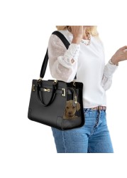 NewEle Fashion Dog Purse Carrier for Small Dogs with Shoulder Strap Hold Up to 8lbs Quality PU Leather Pet Carrier Cat Carrier Airline Approved Puppy Purse Carrier for Travel Black Small Size
