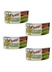 Yeowww Stinkies Catnip Sardines 4 PACK Pure Leaf and Flowertop 3 per Tin