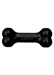 KONG Extreme Goodie Bone KONGs Most Durable Natural Rubber Dog Bone for Power Chewers Black For Medium Dogs