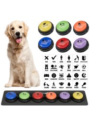 Dog Buttons for Communication, 6 Pcs Dog Talking Button Set, 30s Voice Recordable Pet Training Buzzer, Speaking Buttons for Cats &amp; Dogs with Waterproof Dog Activity Mat and 24 Scene Stickers