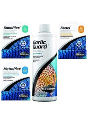 Seachem Treatments Ultimate Aquarium Bundle Pack Metroplex Kanaplex Focus Garlic Guard All In One Aquarium