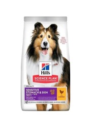 Hills Science Plan Sensitive Stomach &amp; Skin Medium Adult Dog Food With Chicken - 2.5Kg