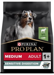 Purina Pro Plan Medium Adult Sensitive Digestion with lamb Dry Dog Food - 3kg