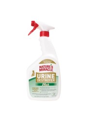 Nature&#39;s Miracle Urine Destroyer Plus for Cats, Enzymatic Formula for Severe Cat Urine Stains, 32 oz