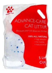 Thunder Paws Advance Care Non-Clumping Crystal Cat Litter 2.10 kg/5 liters-5L / Unscented
