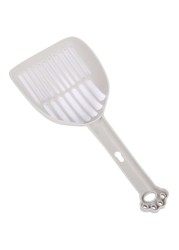 HAPPY PUSS Durable plastic Cat Litter Scoop: The Perfect Tool for Pet Waste Cleanup (GREY)