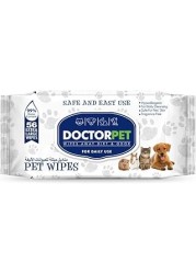 Dr Pet Doctor Pet Wipes for Cats and Dogs 56 Sheets, X-Large