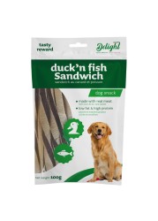 Delight Duck and Fish Sandwich Dog Snack 100g