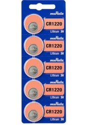 Murata CR1220 Lithium 3V (muRata) Japan Batteries &ndash; 5 Pieces