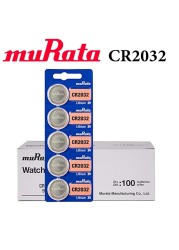 موراتا 100 قطعة بطاريات ليثيوم 3 فولت CR2032