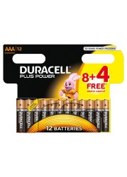 Duracell Plus Power Aaa 12X8+4&#39;s