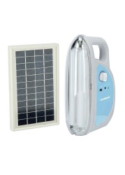 Rechargeable LED Emergency Lantern with Solar Panel- OME2769, Light Dimmer Function - USB Socket - Portable - Lightweight - Carry Handle - Full Charge Indicator
