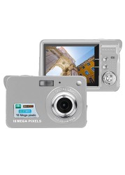 Acuvar 18MP Megapixel Digital Camera with 2.7&quot; LCD Screen, Rechargeable Battery, HD Photo and Video for Indoor, Outdoor Photography for Adults, Kids (Silver)
