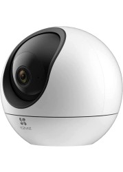 EZVIZ 2K+ AI Security Camera Indoor, AI Powered Human/Pet/Crying Detection, Starlight Colour Night Vision, Auto-Zoom Tracking, Two-way Audio&Calling, 2.4G/5G WiFi, SD Card/Cloud Storage(C6)
