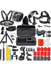 Ozone - Action Camera Accessories 56 in 1 Travel Kit For GoPro Hero 8 Black Hero 8 Max Hero 5 Hero 4 3 GoPro Session 2018 DJI Yi SJCAM Sports Action Camera (All in 1 Accessory for Action Camera)