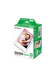 Fujifilm 16386016 Instax Film For Instax Mini 12119 Mini EVOMini 40Mini LiplayMini Link Mini 90 2 X 10 Sheets Packaging May Vary White Border