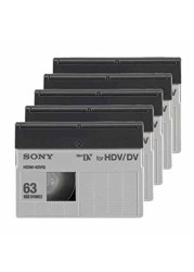 Sony HDM-63VG MiniDV/HDV 63min High Definition Data Tape Cartridge 5 Packs