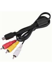 Demeras Camera Video Audio AV Cable Mini USB to 3 RCA for AV Cable Camera to TV Wire Camera IXUS 990 is 980 is 970