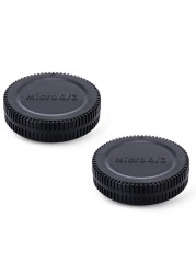 JJC 2-Pack Body Cap &amp; Rear Lens Cap Cover Kit for Micro 4/3 Mount Cameras &amp; Lenses Such as Olympus OM-5 OM-1 Mark II E-M1 E-M5 E-M10 E-M1X,Panasonic G9 G7 G85 G95 GH7 GH6 GH5 GH4 GX9 GX8 GX85 &amp; More