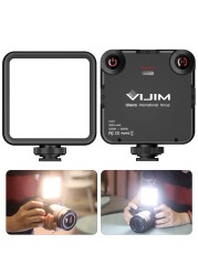 VL-81 LED Video Light w Softbox, Portable Light for Photography Cold Shoe On-Camera Video Lights CRI95+ 3200K-5600K Bi-Color 3000mAh Rechargeable Dimmable Vlog Light for DSLR Camera Gopro