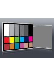 DGK Color Tools DKCPro 5 x 7 Set of 2 White Balance and Color Calibration Charts with 12 and 18 Gray Pro Quality Includes Frame Stand and User Guide