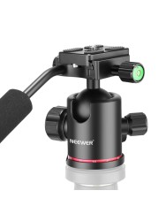 Neewer Heavy Duty Camera Tripod Ball Head with Handle and 14 inch Quick Shoe Plate 360 Degree Panoramic Head for Tripod Monopod Slider DSLR Camera Camcorder Load up to 176 pounds8 kilograms