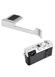 JJC Deluxe Metal Thumb Up Grip for Fujifilm X100VI Fuji X-E4 XE4 X-E3 XE3 X100V X100F X100T Thumb Rest Support Silver, Not Affected The Use of Thumb Wheel