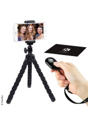 CamKix Flexible Cell Phone Tripod and Bluetooth Remote Control Camera Shutter for iPhone Samsung Galaxy and Many More Octopus Style Mount Universal Phone Holder Solution for Smartphone Photog
