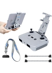 No Disassembly Tablet Holder for DJI Flip/Neo/Mini 4K/ Mini 2 SE/Air 3/ Mini 3/ Mini 4 Pro, 7-12 Inch Foldable iPad Mount Holder Pack of Lanyard and 2 Cables, DJI RC-N1/RC-N2/RC-N3 Accessories