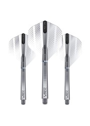 RED DRAGON Hardcore Silver Flash Design Flights and VRX Stems Combo Pack