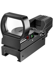 Feyachi Reflex Sight - Adjustable Reticle (4 Styles) Both Red and Green in one Sight!