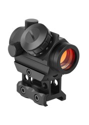 MidTen 2MOA Red Dot Sight 1x25mm Reflex Sight Waterproof &amp; Shockproof &amp; Fog-Proof Red Dot Scope, Mini Riflescope with 1 inch Riser Mount, Black