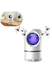 FITTO Non-Toxic Electronic Mosquito Killer Lamp – UV Light Fly Zapper with Powerful Cyclone, USB-Powered Insect Trap for Indoor and Outdoor Use, Safe for Bedrooms, Kitchens, Offices, and More
