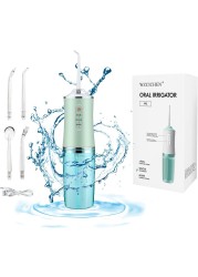 Fitto Water Flosser, USB Rechargeable Cordless Oral Irrigator, 3 Modes for Deep Cleaning, Portable Dental Care, Waterproof, for Travel &amp; Home Use
