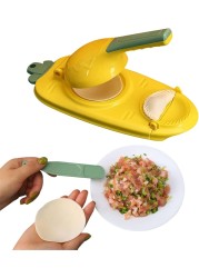 Fitto 2-in-1 Dumpling Maker - Easy DIY Dumpling & Ravioli Maker with Press Mould and Stuffing Spoon, Quick & Simple Dumpling Press Tool for Homemade Dumplings, Empanadas, Ravioli, Pastries & More