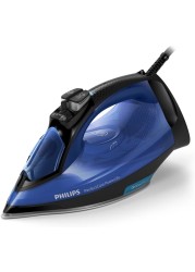 مكواة بخار برفكت كير من فيليبس ( GC3920) ، طاقة 2500 واط ، ازرق مع اسود ، بدون إعدادات لدرجة الحرارة ، لا حروق مضمونة ، آمنة 100 ٪ حتى على الأقمشة الرقيقة ، تكنولوجيا مثالية تيمب ، نسخة الإمارات العربية المتحدة