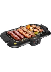 AFRA Electric Barbeque Grill, 2000W, Indoor And Outdoor, Thermostat Control, Overheat Protection, Portable, Smoke-Free, G-MARK, ESMA, ROHS, And CB Certified, AF-2000BGBK, 2 Years Warranty