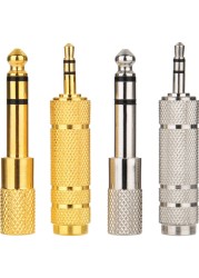 eBoot eBoot 4 Pieces Headphone Adapter 635 mm 14 Inch Male to 35 mm Female and Audio Stereo Plug 35 mm Male to 635 mm 14 Inch Female