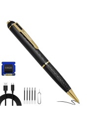 baoinse 64GB Body Camera, 1080P HD Nanny Camera Pen, Mini Camera Pen, Rechargeable Small Pocket Cam, Portable Pocket Camera, Small Video Recorder, Surveillance Camera for Indoor Outdoor