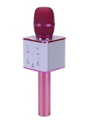 Generic Q7 Bluetooth Wireless Karaoke Microphone With Built-In Speaker NF06159555 Pink/White