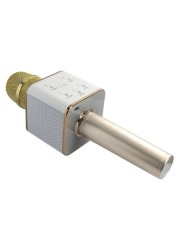 Generic Q7 Wireless Handheld Karaoke Microphone 1553119717-6479 Gold/White/Silver