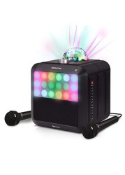 Portable Karaoke Machine - SINGSATION Star Burst - System Comes w/ 2 Mics, Room-Filling Light Show, Retro Light Panel &amp; Works via Bluetooth - No CDs Required - YouTube Your Favorite Karaoke Songs