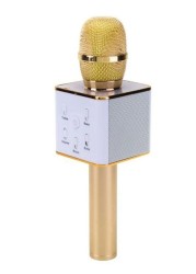 Generic Q7 Bluetooth Wireless Karaoke Microphone NF06159555 Gold