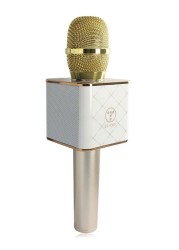 Generic Q7 Wireless handheld karaoke microphone bluetooth For smart phone 1553104221-1856 Gold/Silver/White