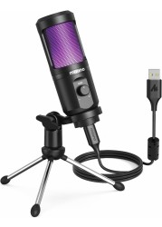 MAONO AU-PM461TR USB Gaming Microphone with Mic Gain - Black