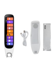 Translation Pen Scanner Text to Speech Device OCR Digital Pen Reader Exam Reading Pen for StudentsDyslexia Wireless Language Translator for Travelers International Business Personnel WHITE