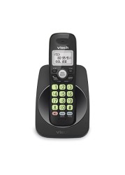 VTech New VG13111 DECT 60 Cordless Phone Bluetooth Connection BlueWhite Display Big Buttons Full Duplex Caller ID Easy Wall Mount 1000ft Range Black